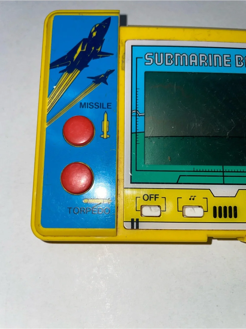 RARE VINTAGE 1985 CASIO CG-330 SUBMARINE BATTLE HANDHELD GAME For Parts Only